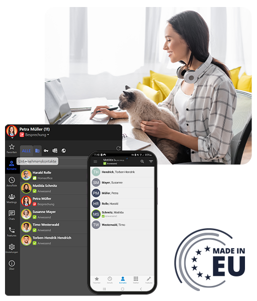 Titelbild Cloud-Telefonanlage im Homeoffice