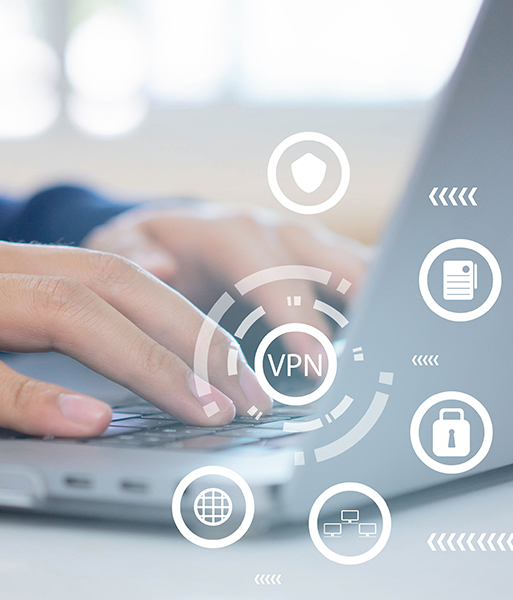 MPLS-VPN: Symbolfoto für sichere Internetverbindungen durch VPN Standortvernetzung