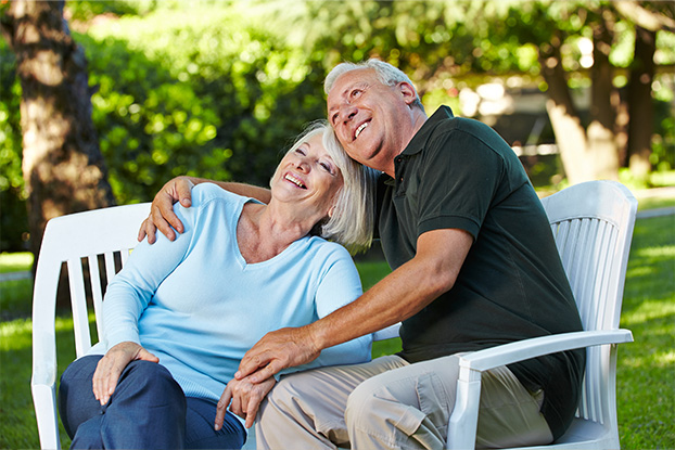 Foto eines Rentnerpaares als Symbol für eine gelungene Altersvorsorge
