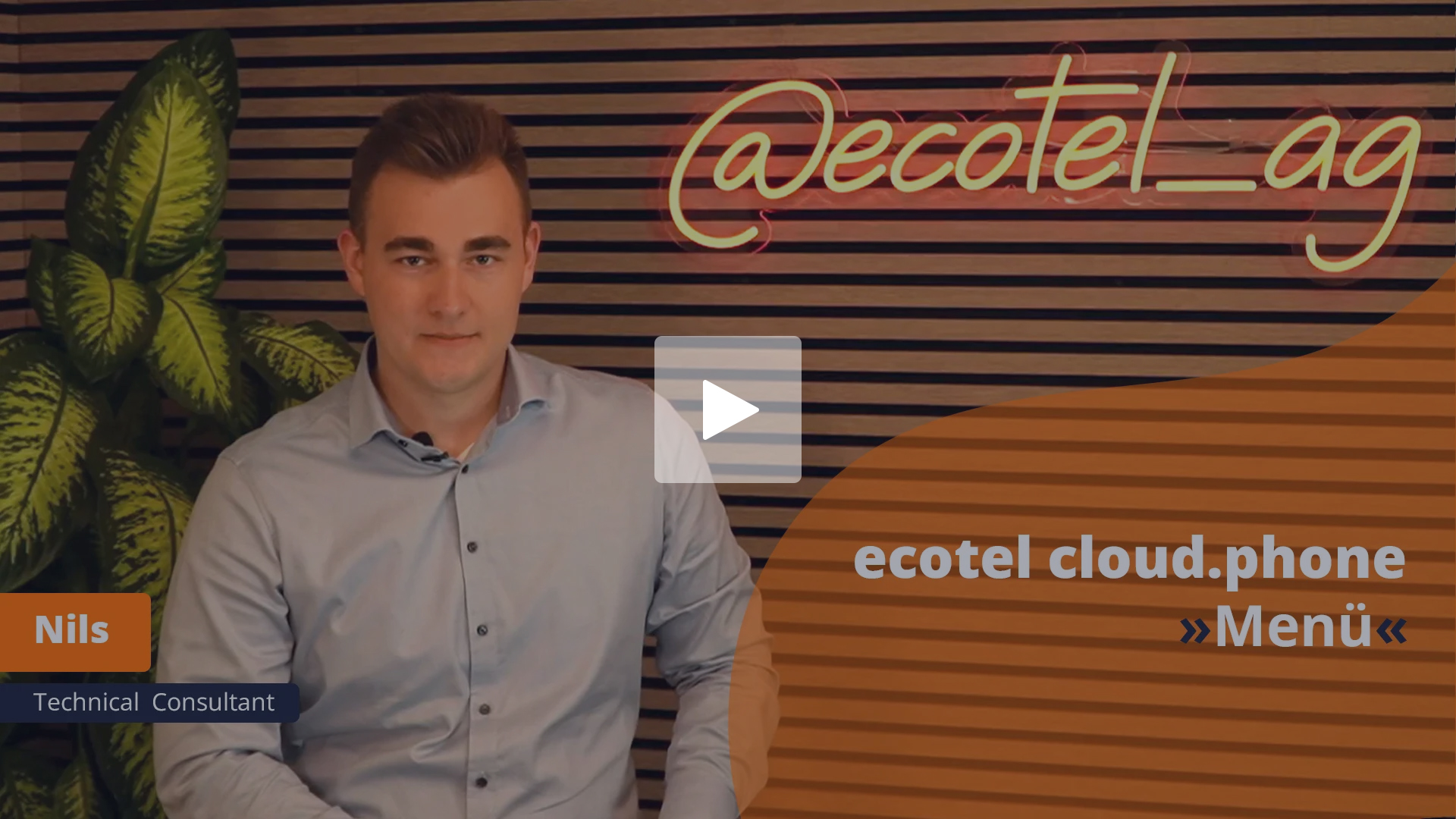 Tutorial ecotel Cloudphone Menü