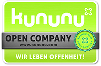 Auszeichnung - Open Company Prüfsiegel: Kununu - Open Company