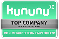 Prüfsiegel: Kununu Auszeichnung - Top Company