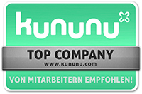 Auszeichnung - Top Company Prüfsiegel: Kununu Auszeichnung - Top Company